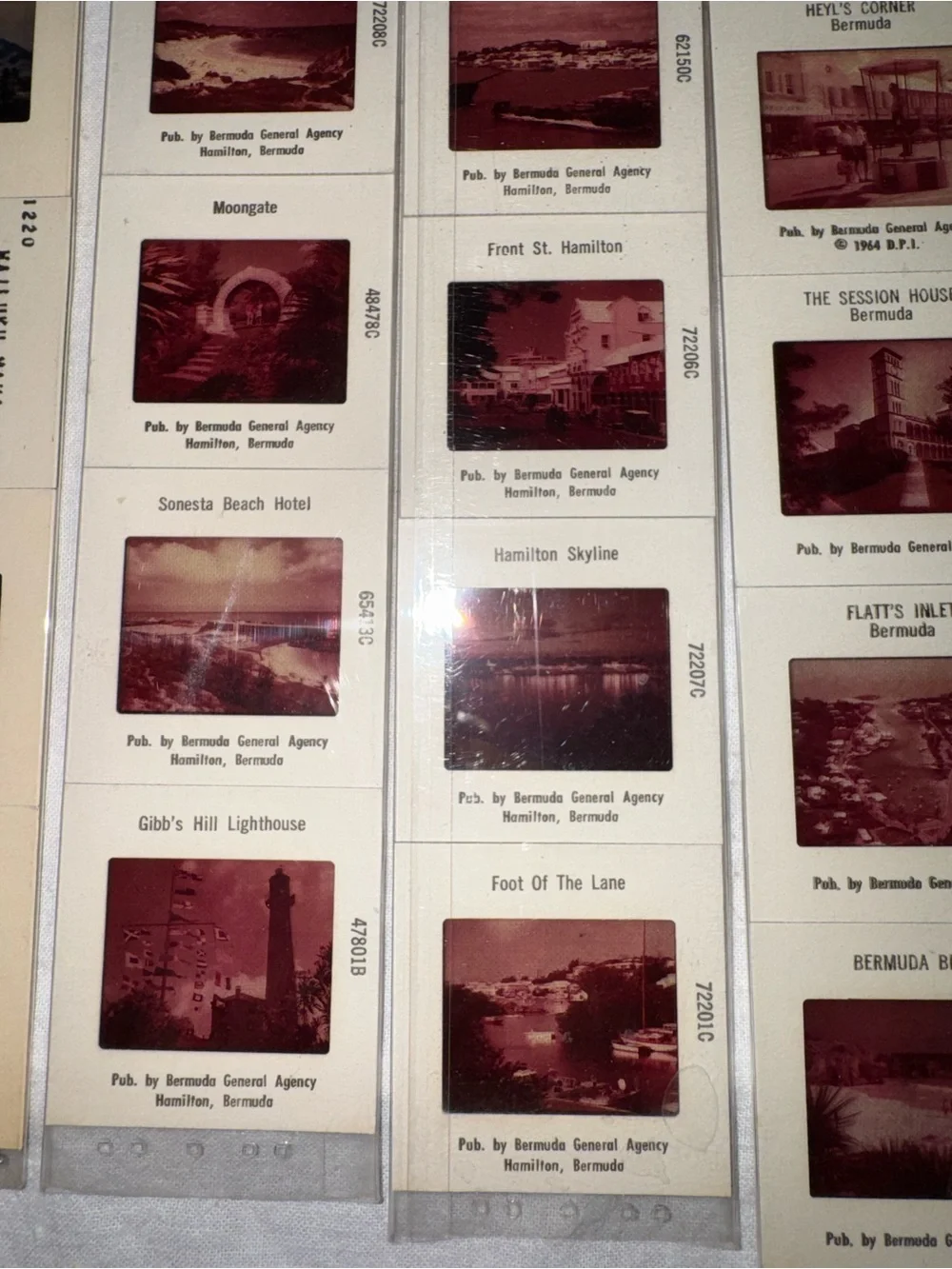 Vintage 35mm Color Slides Lot NOS Bermuda Hawaii set of 7 souvenir Dexter